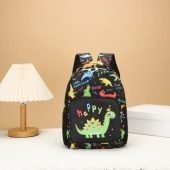 1pc Adorable Cartoon Dinosaur Letter Backpack - Ultra-Lightweight Nylon for Campus - Trendy Durability with Random Prints-5.80