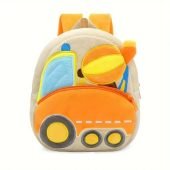 1pc Children's Backpack, Engineering Car Backpack, Toy, Kindergarten Boy Cute Car Backpack, Ultra Lightweight And Soft Backpack-5.39