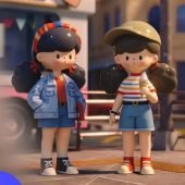 1pc Kawaii Anime-Style PVC Figure Toy, Assorted Collectible Set, 14+ Age Group, Charming Desk & Room Decor, with Random Design Blind Bag, for Unique Christmas Gift Idea-10.92