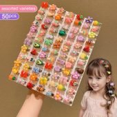 1pc of 50 Random Mini Cute Cartoon Duckbill Hair Clips-4.50