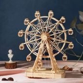 232pcs Rotatable DIY 3D Wooden Ferris Wheel Model Building Block Kits Assembly Toy for Adult TGN01-20.77