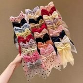 28 Girls' Hair Accessories, Colorful Bows, Ribbons, Hair Clips-16.35