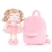 9 inches Soft Plush Gloveleya Kids Backpack Toddler Girls Crown Princess Pink-16.02