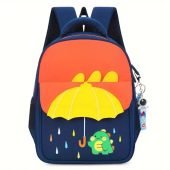 Backpack, Nylon, Breathable, Lightweight, Geometric Pattern, Cartoon Animal Print-13.11