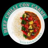 Beef Chilli Con Carne and Basmati Rice - REG 9.90