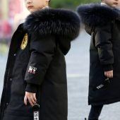 Chill-Proof, Boys' Stylish Thick Warm Winter Jacket - Casual Hooded Down Coat with Pockets, Long Sleeve, Polyester Fill-28.91