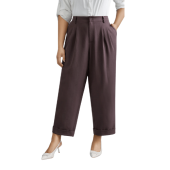 Cuffed Hem Pleated Straight Leg Pants $31.90