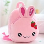 Cute Cartoon Rabbit Small Backpack, Casual Plush School Bag, Mini Cartoon Travel Backpack-10.75