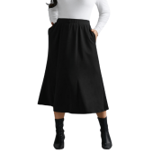 Elastic Waist Fishtail Maxi Skirt $21.90