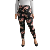 Floral Mid Rise Skinny Leggings $20.90