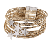 Gold Star Magnetic Closure Bracelet $8.90