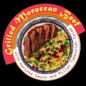 Grilled Moroccan Beef Harissa Sauce and Millet Tabbouleh Salad - REG 13.90