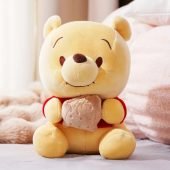 MINISO Cookie Bear Plush - Soft, Cute Sleep Companion & Decorative Doll, Yellow Polyester-10.05