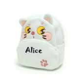 Personalized Name Embroidery Customized Zoo Style Kindergarten Backpack, Cute Furry Youngsters's Backpack,-6.69