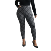 Plaid Pattern Mid-Rise Skinny Pants $20.90