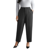 Pleated Mid-Rise Straight Leg Pants $27.90