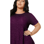 Shimmering Gold & Silver Thread A-Line Tee $19.90