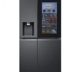 Side by Side LG GSXV91MCAE, InstaView, NatureFresh, 635 l, Clasa E, Negru mat