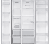 Side by Side Samsung RS62DG5003S9EO, 655 l, All-around Cooling, Silver, Clasa E