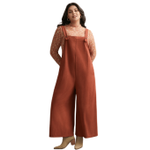 Solid Corduroy Wide Leg Overall $25.90