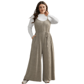 Textured Waist-Tie Pockets Jumpsuit $27.90