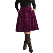 Velvet Elastic Waist Skirt $19.90