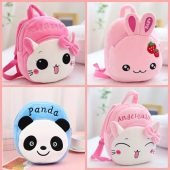 Youngsters' Cute Cartoon Plush Animal Backpack - Adjustable Strap, Lightweight & Zip Closure - Perfect for Outings & Gifts-2.69